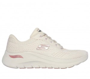 Beige Skechers Arch Fit 2.0 - Big League Women's Sneakers | XYHO-16874