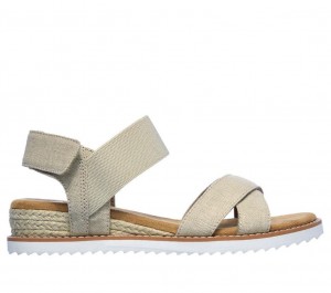 Beige Skechers Bobs Desert Kiss - Secret Picnic Women's Sandals | OAYV-16208