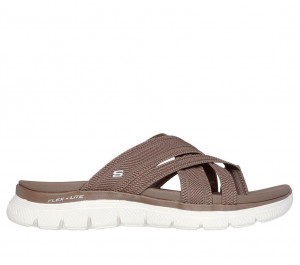 Beige Skechers Flex Appeal 4.0 - Perfect 4 You Women's Sandals | UTRL-34216