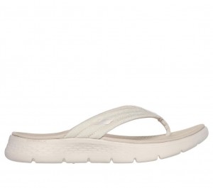 Beige Skechers Go Walk Flex - Overjoy Women's Sandals | UGSA-64579