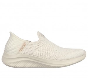 Beige Skechers Martha Stewart X Slip-ins: Ultra Flex 3 Women's Sneakers | RGSV-53460