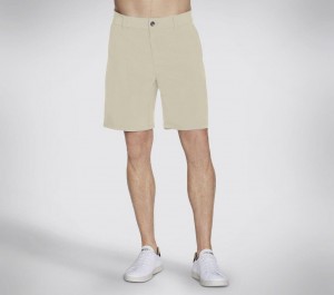 Beige Skechers The Go Walk Everywhere 9-inch Men's Shorts | PVIB-37816