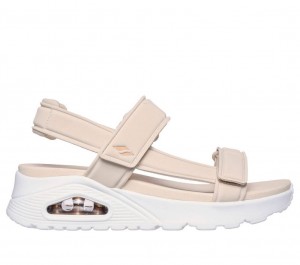 Beige Skechers Uno - Summerstand2 Women's Sandals | ZBQU-95246