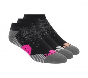 Black Skechers 3 Pack Low Cut Half Terry Women's Socks | BIDJ-37652