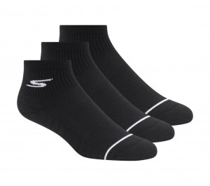 Black Skechers 3 Pack Premium Quarter Basic Women's Socks | LNSP-63018