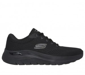 Black Skechers Arch Fit 2.0 Men's Sneakers | IAGX-16497