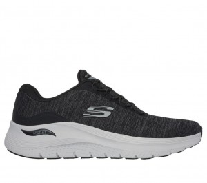 Black Skechers Arch Fit 2.0 - Upperhand Men's Sneakers | MJPN-06371