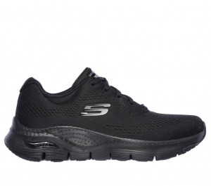 Black Skechers Arch Fit - Big Appeal Women's Sneakers | BFAG-06478