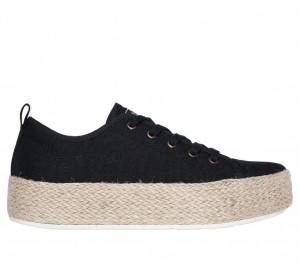 Black Skechers Bobs Sesame - Sun Dazing Women's Walking Shoes | ZBHP-89213