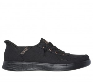 Black Skechers Bobs Skip Cute - B Cute Sweet Women's Slip On | LOSM-51840