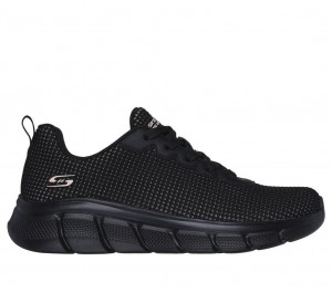 Black Skechers Bobs Sport B Flex - Visionary Essence Women's Sneakers | NIKG-35740