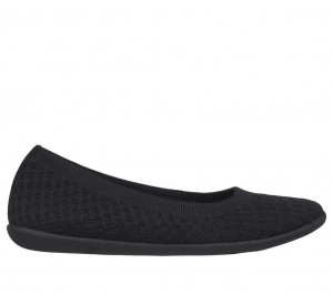 Black Skechers Cleo Sport - On A Roll Women's Flats | ONST-39614