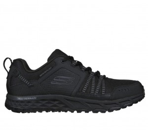 Black Skechers Escape Plan Men's Sneakers | STGM-95746