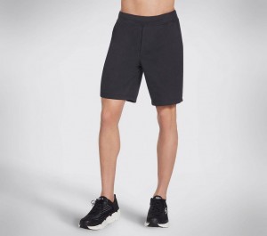 Black Skechers Explorer 9 Inch Men's Shorts | GACR-56048