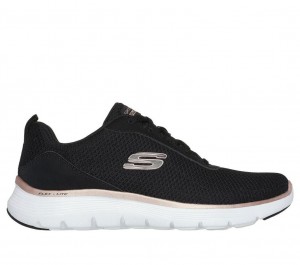 Black Skechers Flex Appeal 5.0 - Uptake Women's Sneakers | NSBF-73561