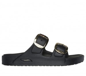 Black Skechers Foamies: Arch Fit Cali Breeze - Gold Star Women's Sandals | QWOM-92187