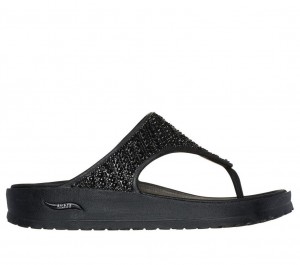 Black Skechers Foamies: Arch Fit Cali Breeze - Shine On Women's Sandals | QIAZ-26951