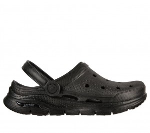 Black Skechers Foamies: Arch Fit - It's A Fit Women's Sandals | KHFC-54693