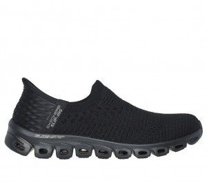 Black Skechers Glide-step - Enchanting Women's Slip On | COEZ-39851