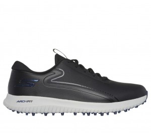 Black Skechers Go Golf Max 3 Men's Walking Shoes | YUHV-91302