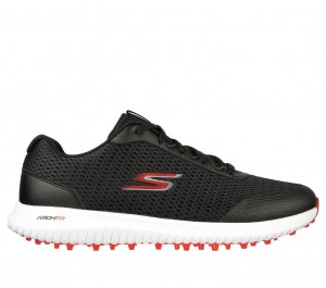 Black Skechers Go Golf Max Fairway 3 Men's Walking Shoes | QVBP-08215