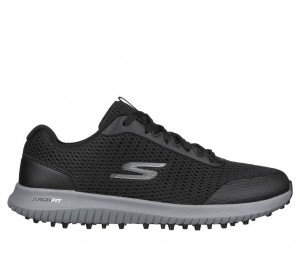 Black Skechers Go Golf Max Fairway 3 Men's Walking Shoes | KCOB-60521