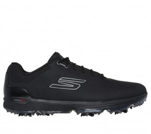 Black Skechers Go Golf Pro 6 Men's Walking Shoes | GJUC-17654