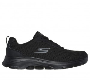 Black Skechers Go Walk 7 - Clear Path Women's Sneakers | EKNL-25371