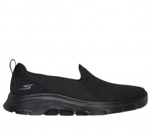 Black Skechers Go Walk 7 - Razi Women's Sneakers | OABJ-47105