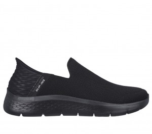 Black Skechers Go Walk Flex - No Hands Men's Slip On | NVXO-12675