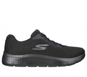 Black Skechers Go Walk Flex - Remark Men's Sneakers | JSLE-61572