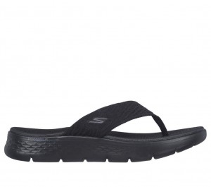 Black Skechers Go Walk Flex - Splendor Women's Sandals | BEVC-45193