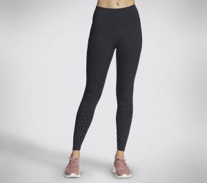 Black Skechers Go Walk Shine Fl Hw Legging Women's Pants | BRHS-58019