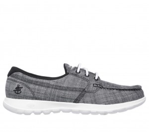 Black Skechers Gowalk Lite - Isla Women's Boat Shoes | KPVJ-89250