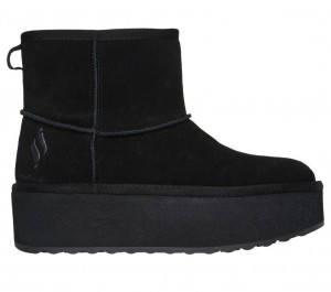 Black Skechers Keepsakes Stacked Women's Boots | LQIW-08139