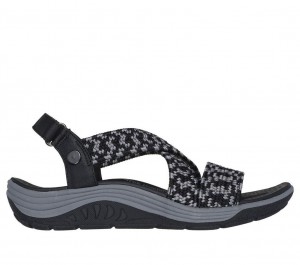 Black Skechers Martha Stewart: Reggae Cup - Coastal Trail Women's Sandals | KWBC-37509