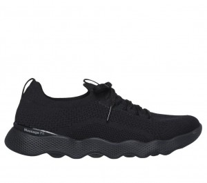 Black Skechers Massage Fit Lite - Intrigue Women's Walking Shoes | JTCS-51269