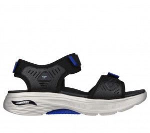 Black Skechers Max Cushioning Arch Fit Prime - Archee Men's Sandals | UOGW-51360