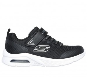 Black Skechers Microspec Max Boys' Sneakers | CXGO-87501