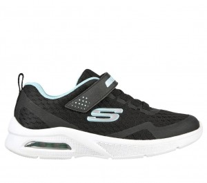 Black Skechers Microspec Max Girls' Sneakers | MBGR-73089