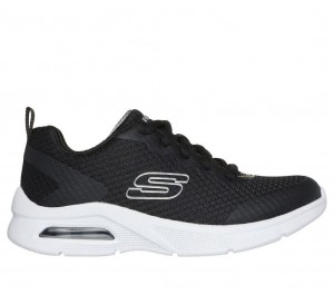 Black Skechers Microspec Max - Kaptix Boys' Sneakers | BNTJ-62039