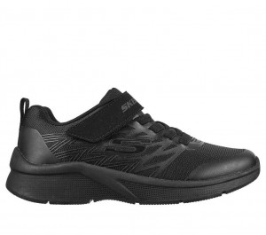 Black Skechers Microspec - Texlor Boys' Sneakers | VNKI-54973