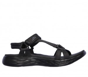 Black Skechers On The Go 600 - Brilliancy Women's Sandals | RJAO-19432