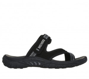 Black Skechers Reggae - Fairfax Women's Sandals | XFGR-47918