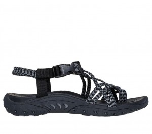 Black Skechers Reggae - Perfect Duo Women's Sandals | FYBP-63194