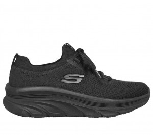 Black Skechers Relaxed Fit: D'lux Walker Sr - Ozema Women's Work Shoes | XAFW-13928