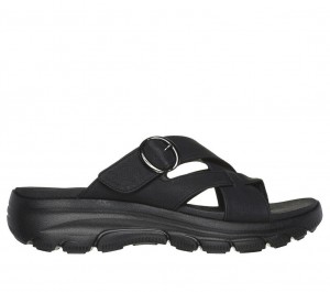 Black Skechers Relaxed Fit: Easy Going - Sundown Women's Sandals | FJZG-75230