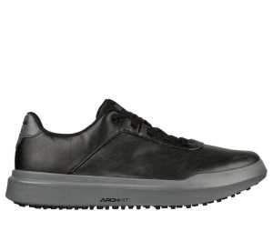 Black Skechers Relaxed Fit: Go Golf Drive 5 Lx Men's Walking Shoes | PMUK-09276