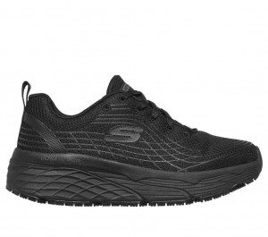 Black Skechers Relaxed Fit: Max Cushioning Elite Sr Women's Work Shoes | BNLZ-58632