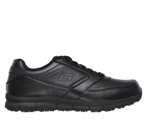 Black Skechers Relaxed Fit: Nampa Sr Men's Work Shoes | NFYX-71408